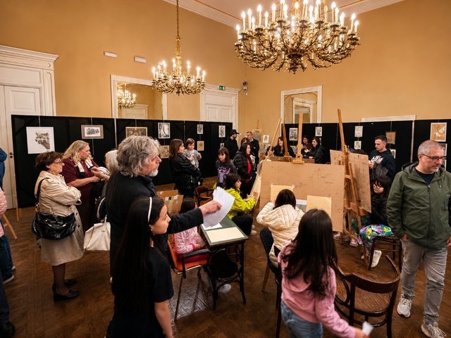 Mostra degli allievi VRC Academy al Circolo Sannitico di Campobasso durante l'Open Studio di pittura e disegno